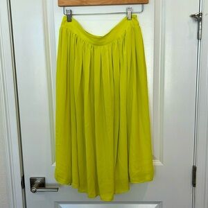 nwt GIANNI BINI Chiffon Flowy Citrine Skirt